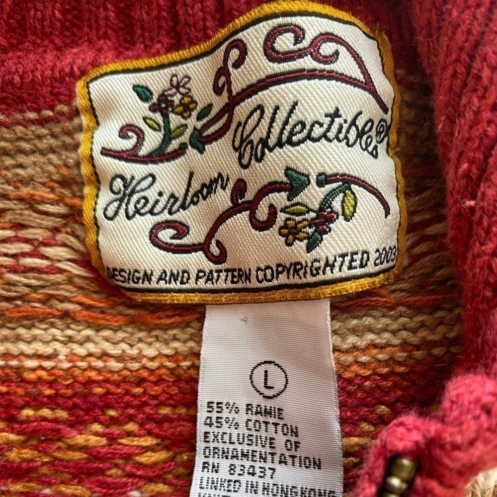 Heirloom Collectible sweater size Large - Picture 3 of 6